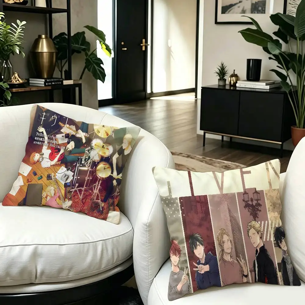 Japanses Cartoon Given Office Cushion Pillowcase Car Cushion Cover45X45CM Lumbar Pillowcase Sofa Pillowcover