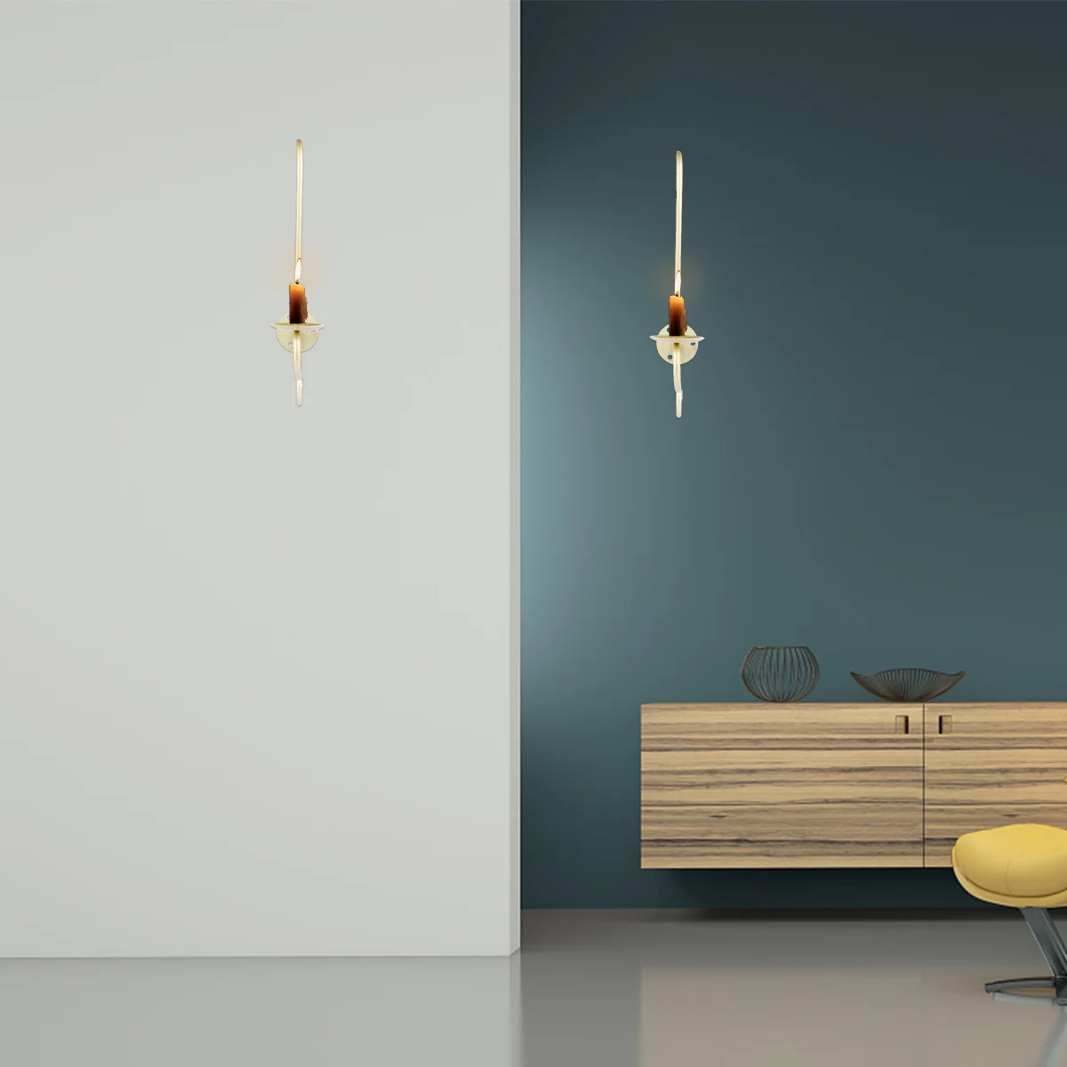 1Pcs Elegant Iron Candlestick Modern Home Decor for Special Occasions Bedroom Living Room Hanging Candlestick Holder