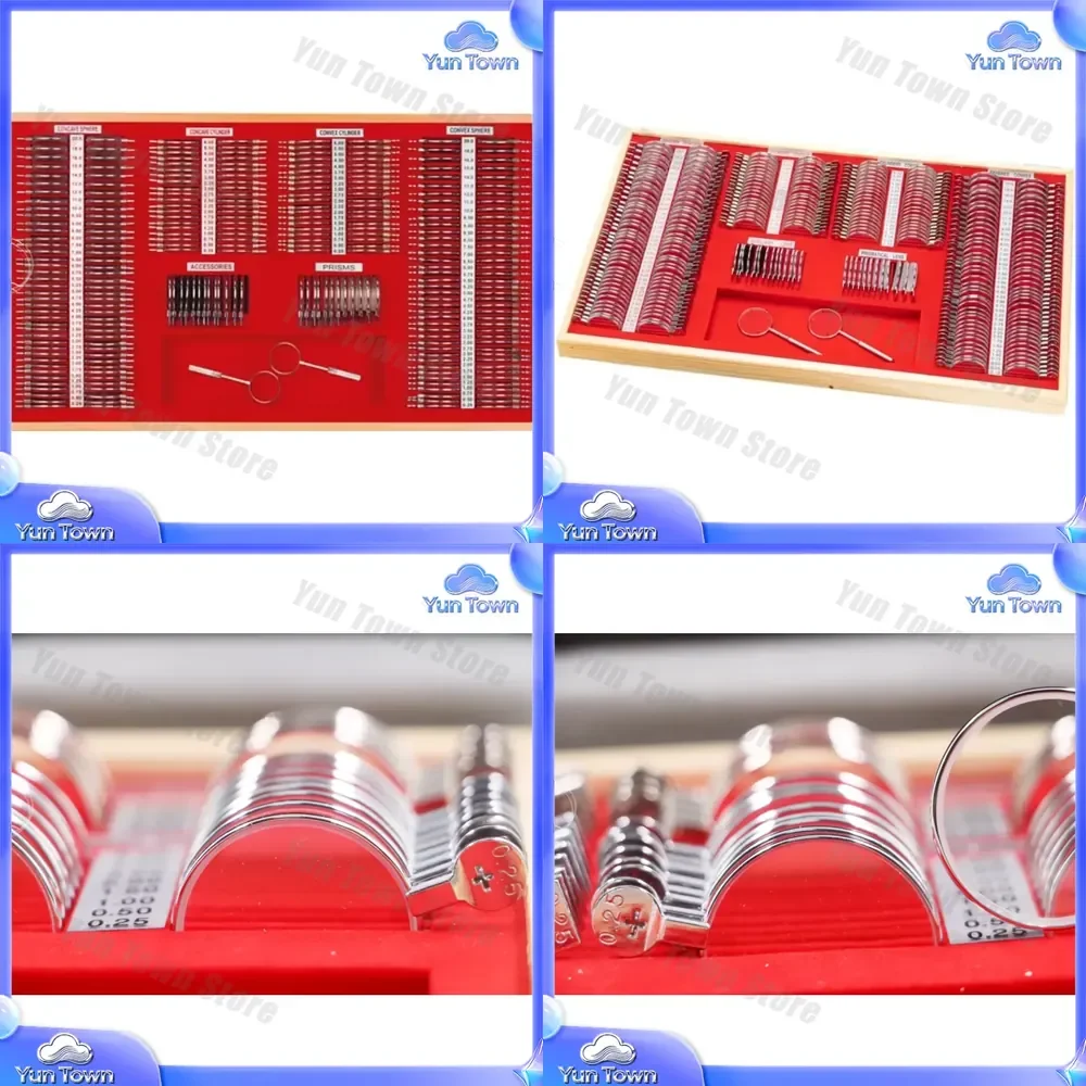 for JS-266 Lens Box for Optometry Equipment Optical Metal Frame Prism Trial Lens Set Eyewear Testing Tools Ophthalmic