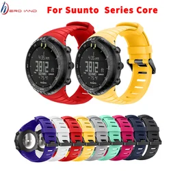 Watch Band For Suunto Core Soft Silicone Replacement Wrist Sport Bands With Metal Clasp For Suunto Core Bracelet Smartwatch