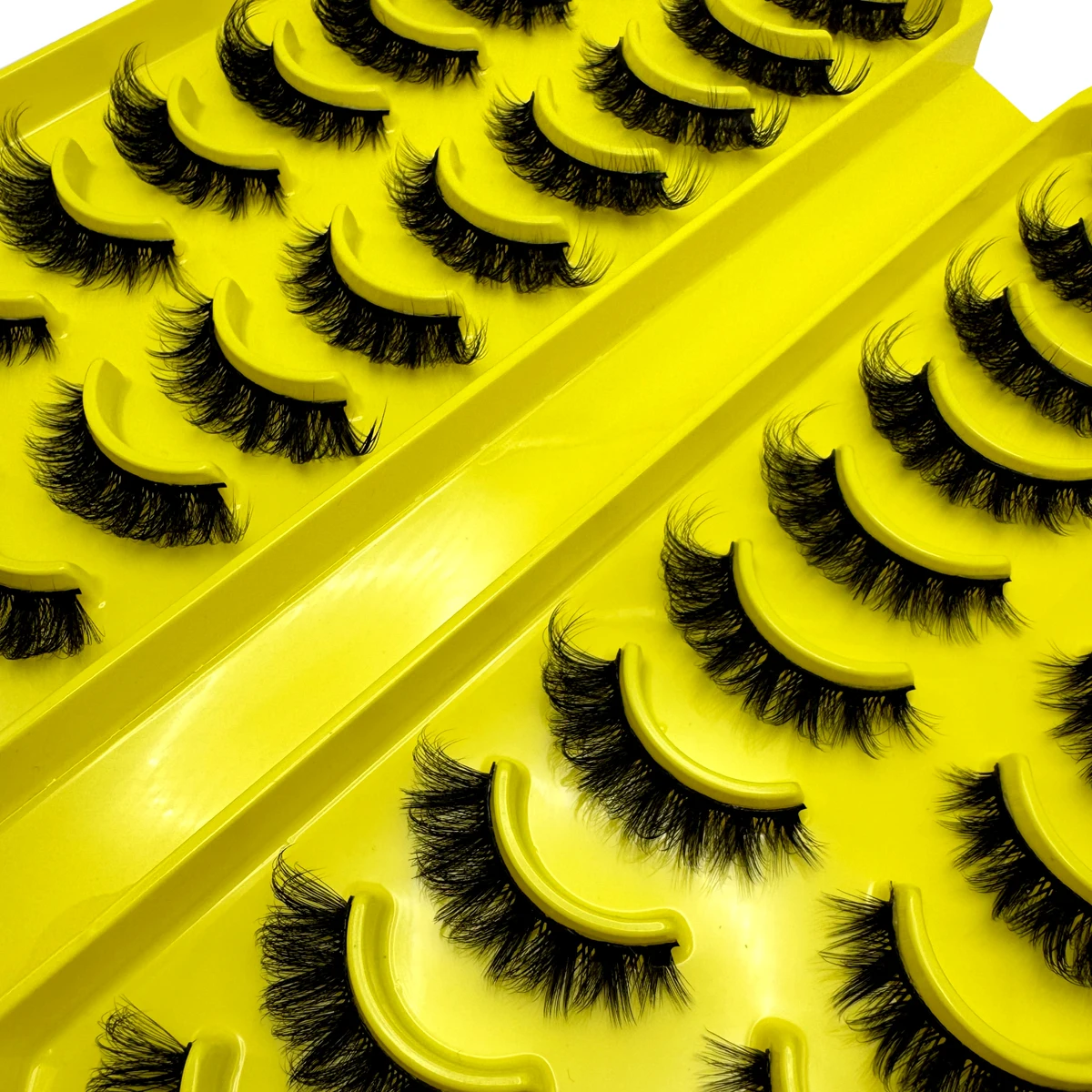 New 20 Pairs 3D Faux Mink Lashes Natural False Eyelashes Dramatic Fluffy Soft Wispy Volume Cross Reusable Eyelash MaKeup Tools