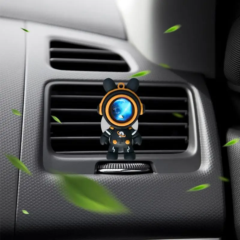 Car Vent Diffuser Cartoon Rabbit Ear Astronaut Car Fresheners Vent Clips Automotive Air Fresheners Odor Eliminator Car