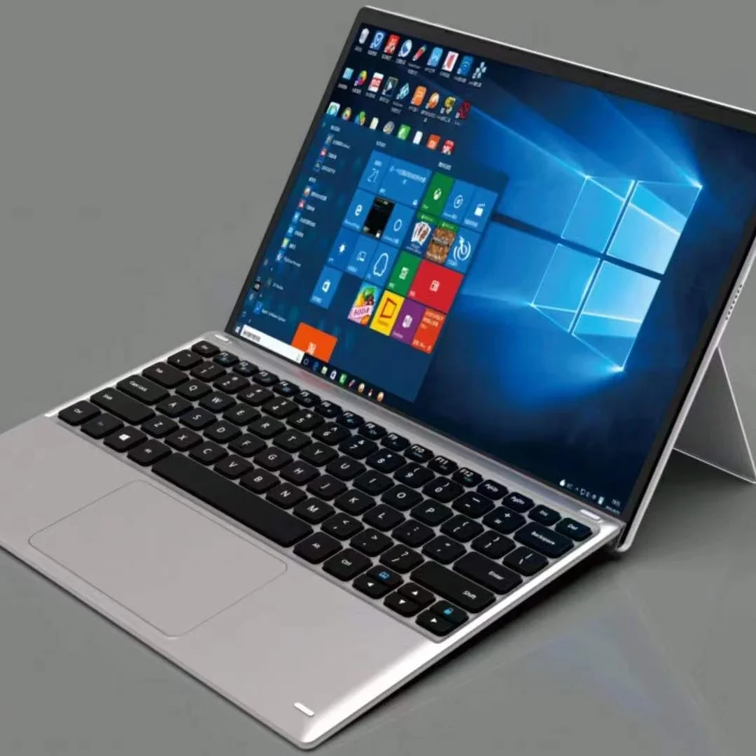 Factory 12.3 inch 2 in 1 Laptop J4125 8G RAM/128G ROM Win11 Laptops Touch Screen Tablet PC with Keyboard