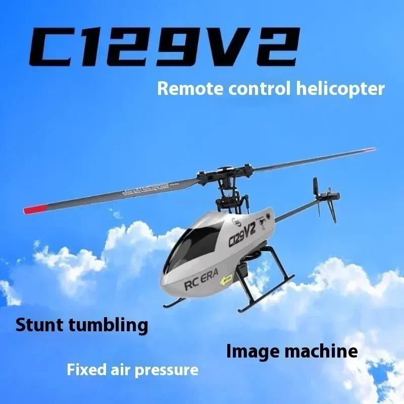 C129V2 RTF 2.4GHz RC Helicopter 6-axis Gyroscope One Click 3D Flip Remote Control Aircraft Model RC Plane Kid Toys Birthday Gift