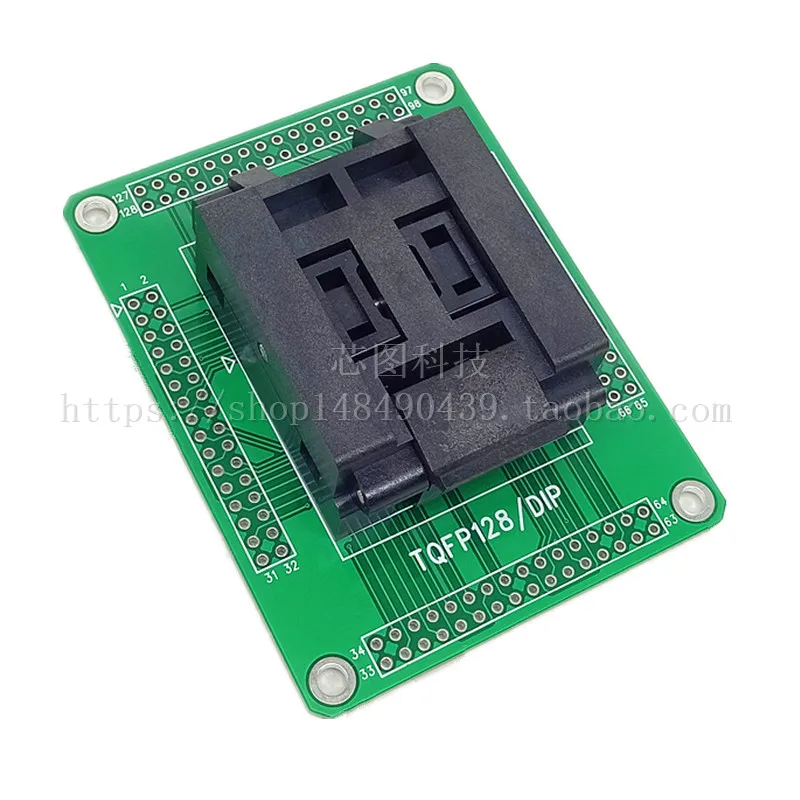 Testsockets QFP128/IC51-1284-1702 Programmering Burn-in Sockets Veroudering IC Sockets