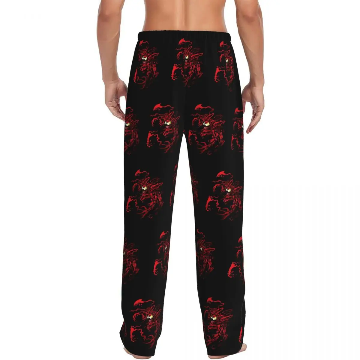 Custom Men's Venom Pajama Pants Print Aggressive Sleep Sleepwear Bottoms with Pockets