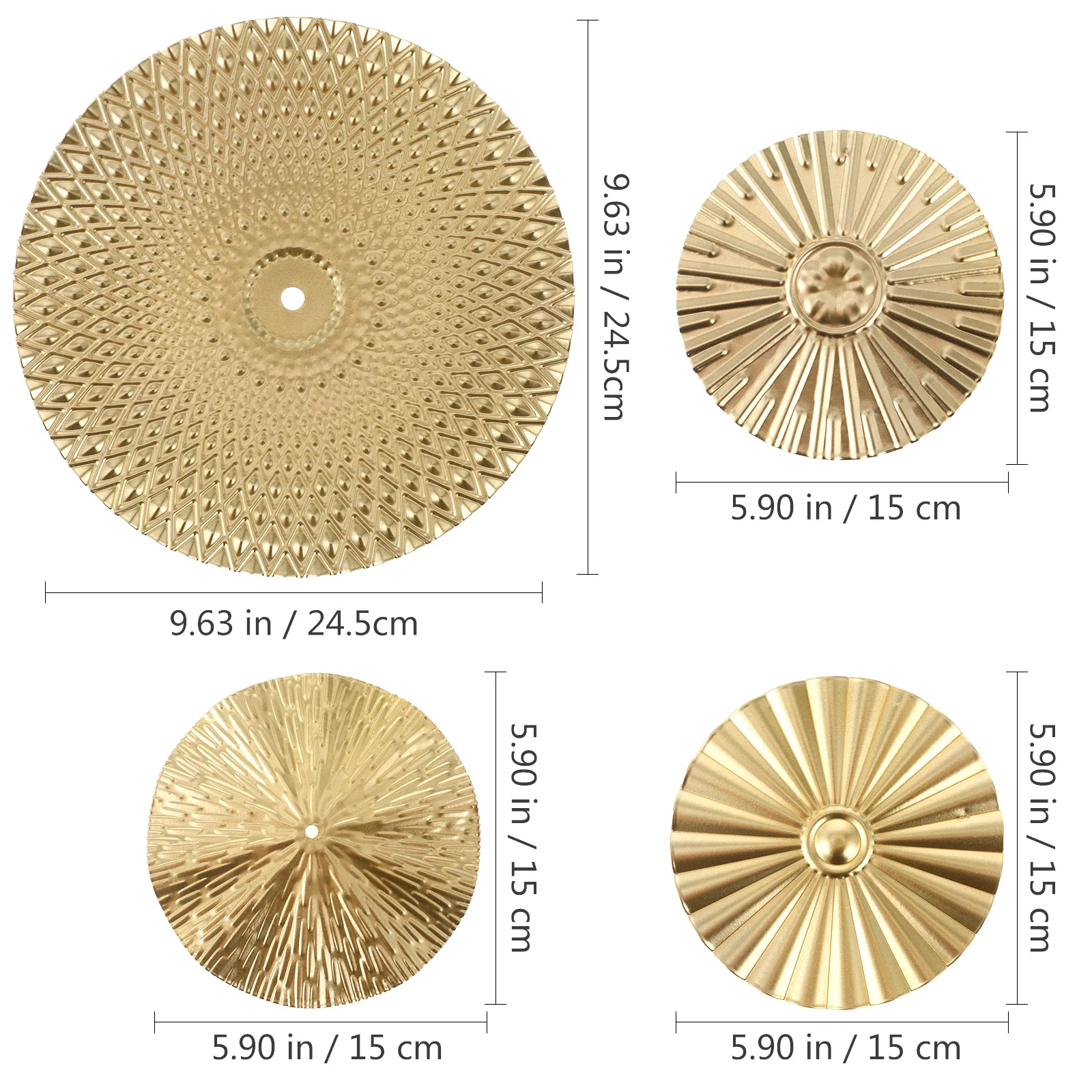 Irregular Round Disc Ornaments Creative Straight Grain Wavy Wall Pendants Metal Irregular Disc Modern Iron Frame Ring home Decor