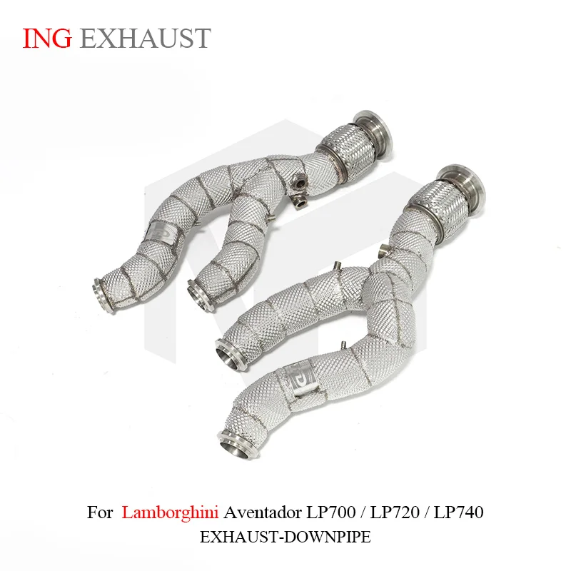 

ING Exhaust Downpipe Catalyzed for Lamborghini Aventador LP700 LP720 LP740 6.5L V12 Vehicle Converter Performance System