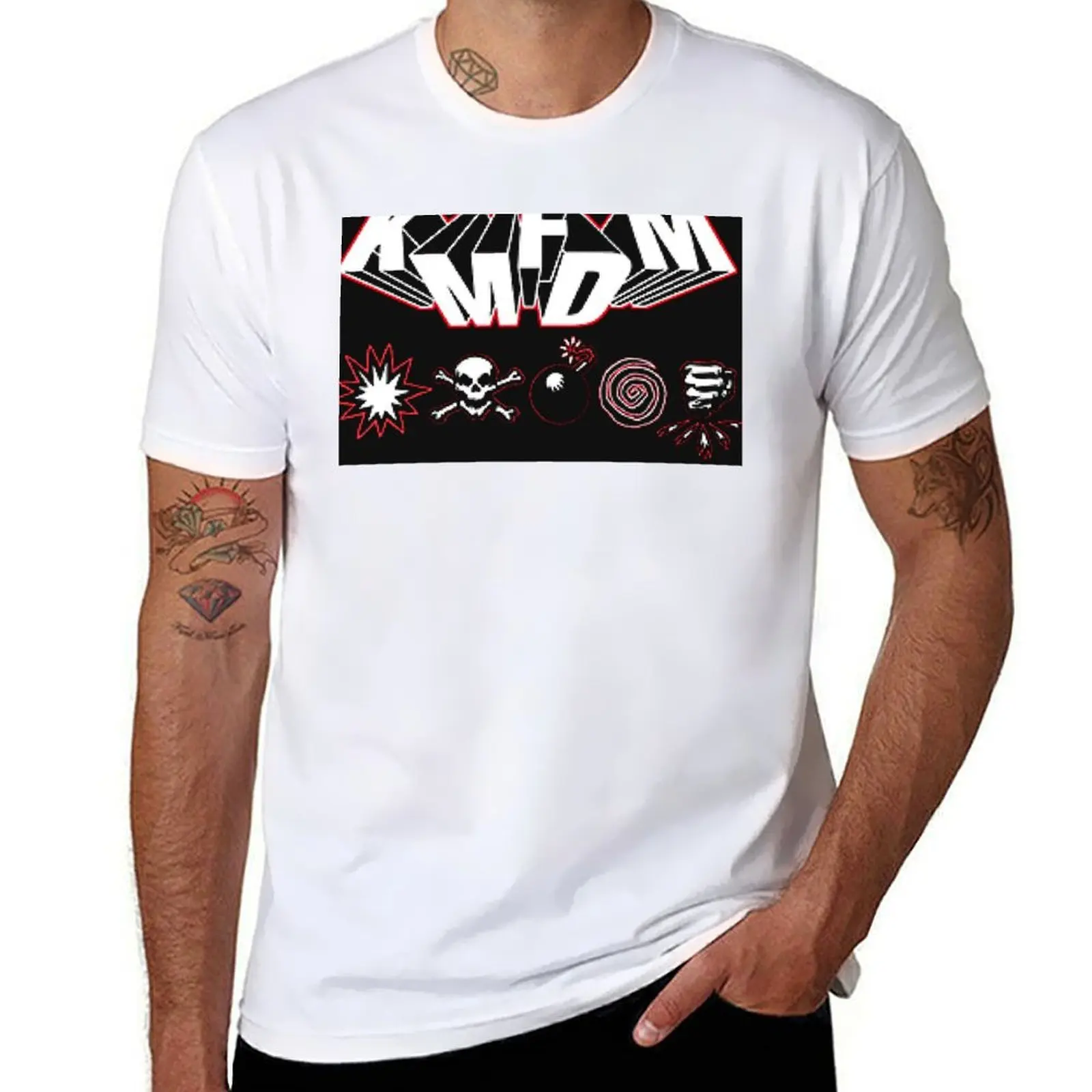 

kmfdm logo T-Shirt funny t shirts dark humor t shirts for man graphic tees T-Shirt