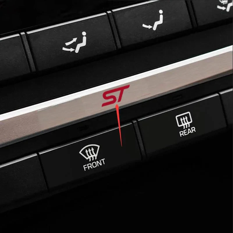 Наклейка на кузов автомобиля ST из нержавеющей стали для Ford Fiesta Mondeo Fusion Escape Edge Ecosport Kuga Focus MK2 MK3 MK4