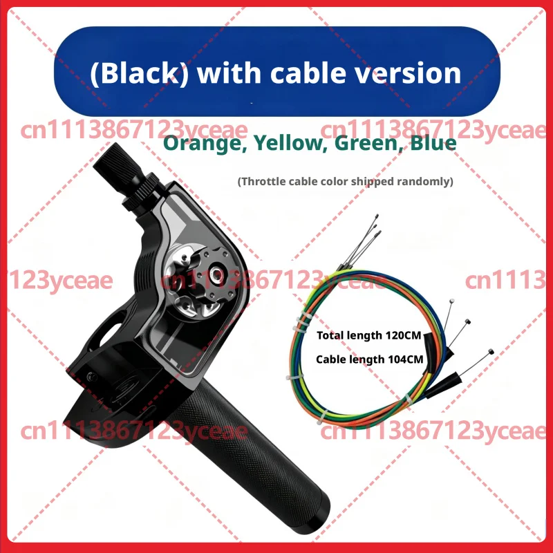 For Modified Motorcycle Electric Bike CNC Twist Throttle Grip Assembly Colorful Throttle Handle With Cable