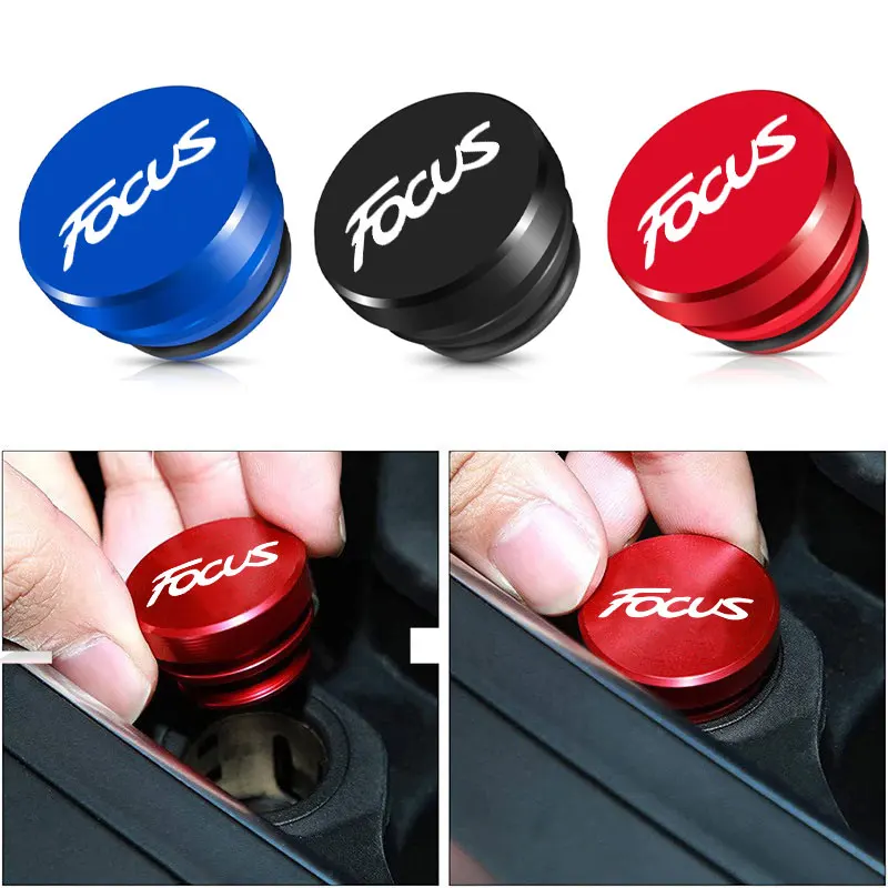 Universal Car Cigarette Lighter Cap Aluminium Alloy Anti Dust Cover For Ford Focus 2 3 MK1 MK2 Fusion Escape Kuga Mondeo Goods