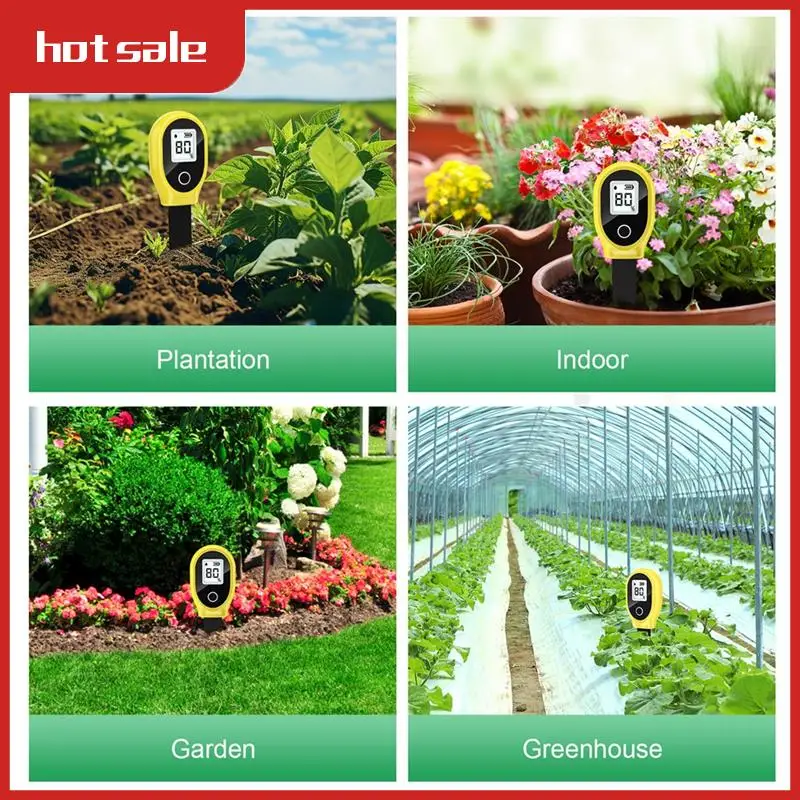 

A52I-SGS10 Soil Moisture Meter, Household Soil Moisture Meter Potted Gardening Humidity Detector, Digital Display Soil Tester
