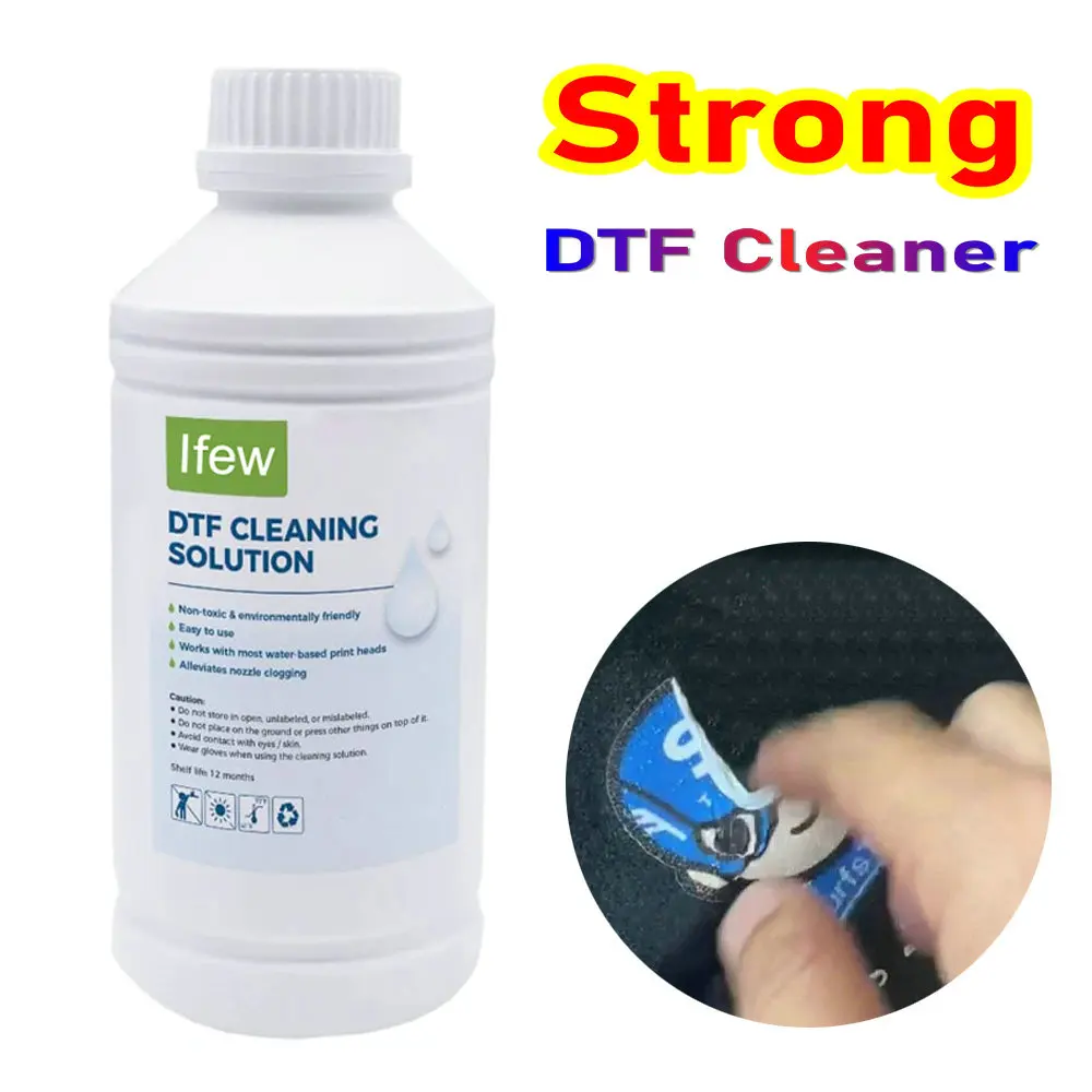 DTF Ink Print Stick Remover Cleaning Solution Liquid Cleaner Remover Ink For DTF Direct Transfer Film Printer Cleaning Remove