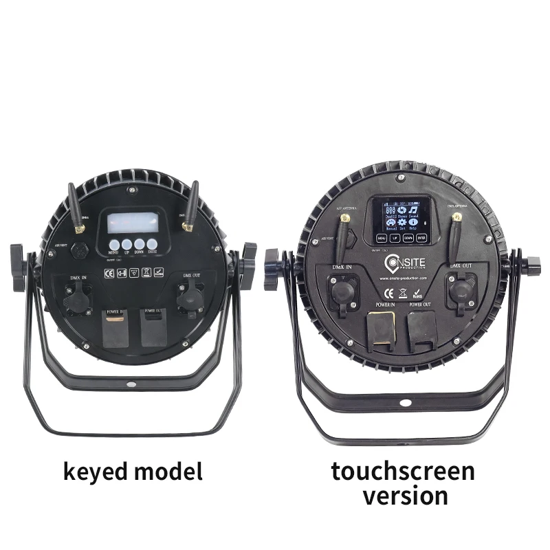 Imagem -04 - Dmx 12x18w Rgbwa Mais uv em Led Bateria de Controle Remoto sem Fio Par Light Mobile App Controlado Luz de Palco à Prova Dágua