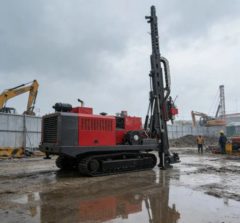 Fully Hydraulic Core Drilling Rig Machine With Core Engine Components 200 Crawler Type for Granite Diamond Core Drilling Rig