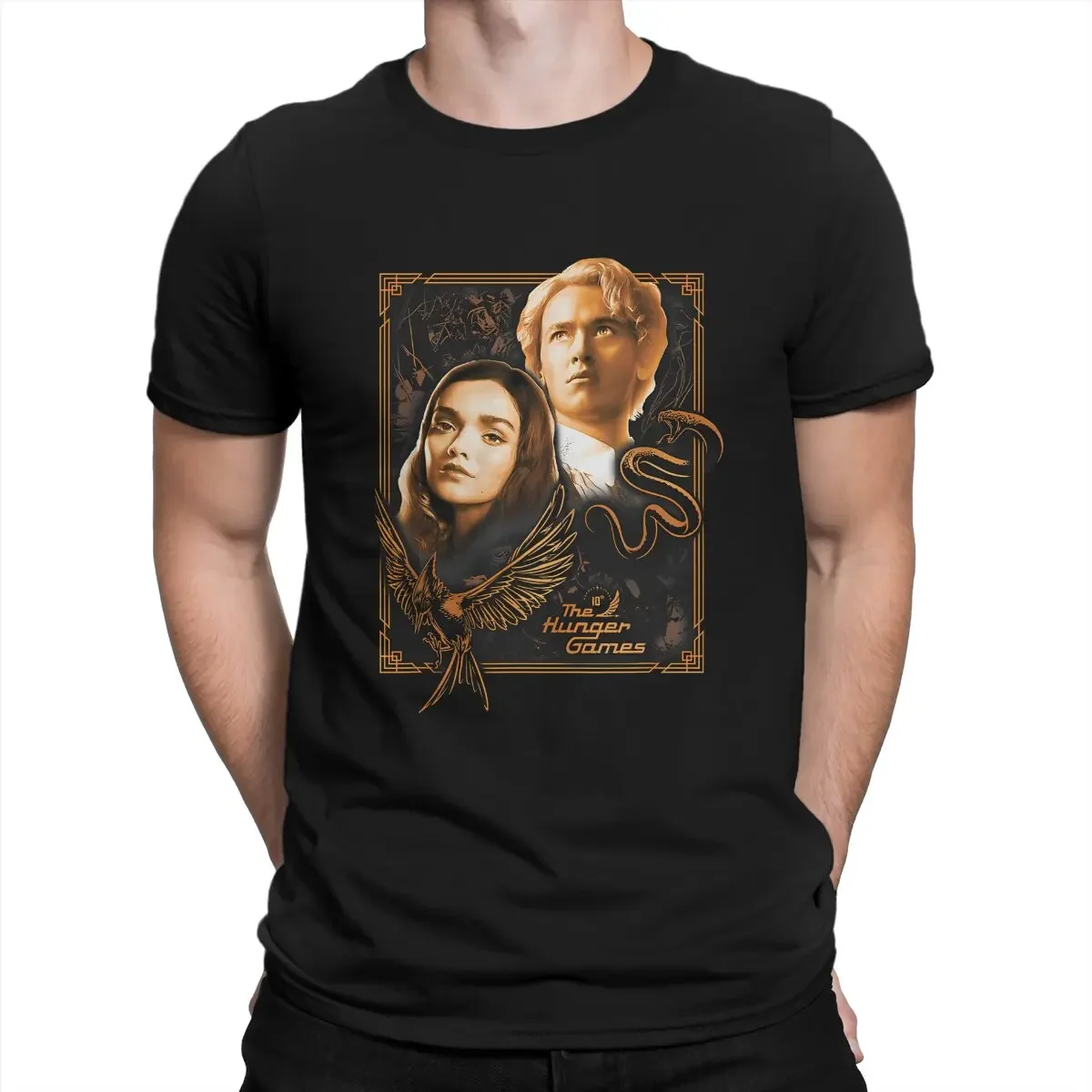 Men T-Shirt The Ballad Of Songbirds And Snakes Amazing Pure Cotton Tee Shirt Short Sleeve T-The Hunger Games Coriolanus Snow