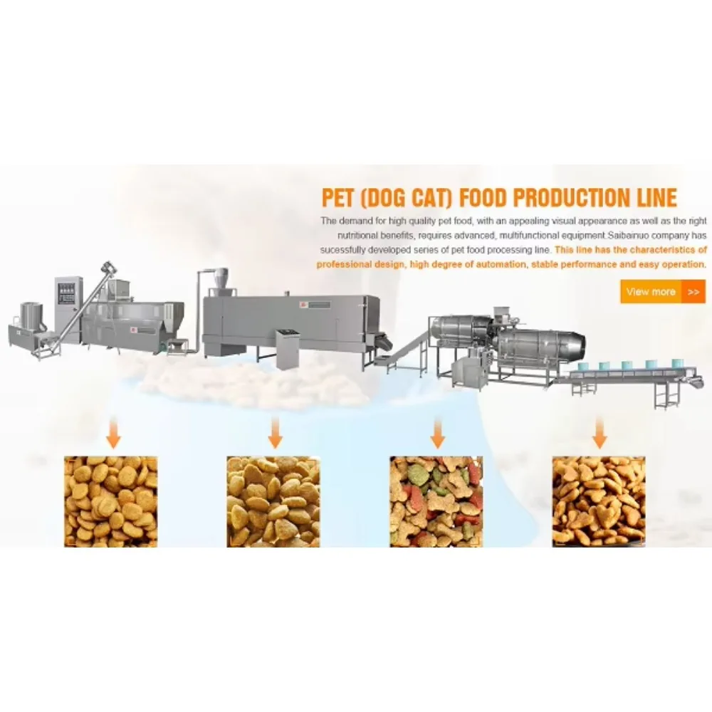 Automatic Dog Food Making Machinery Pet Food Production Line view 6