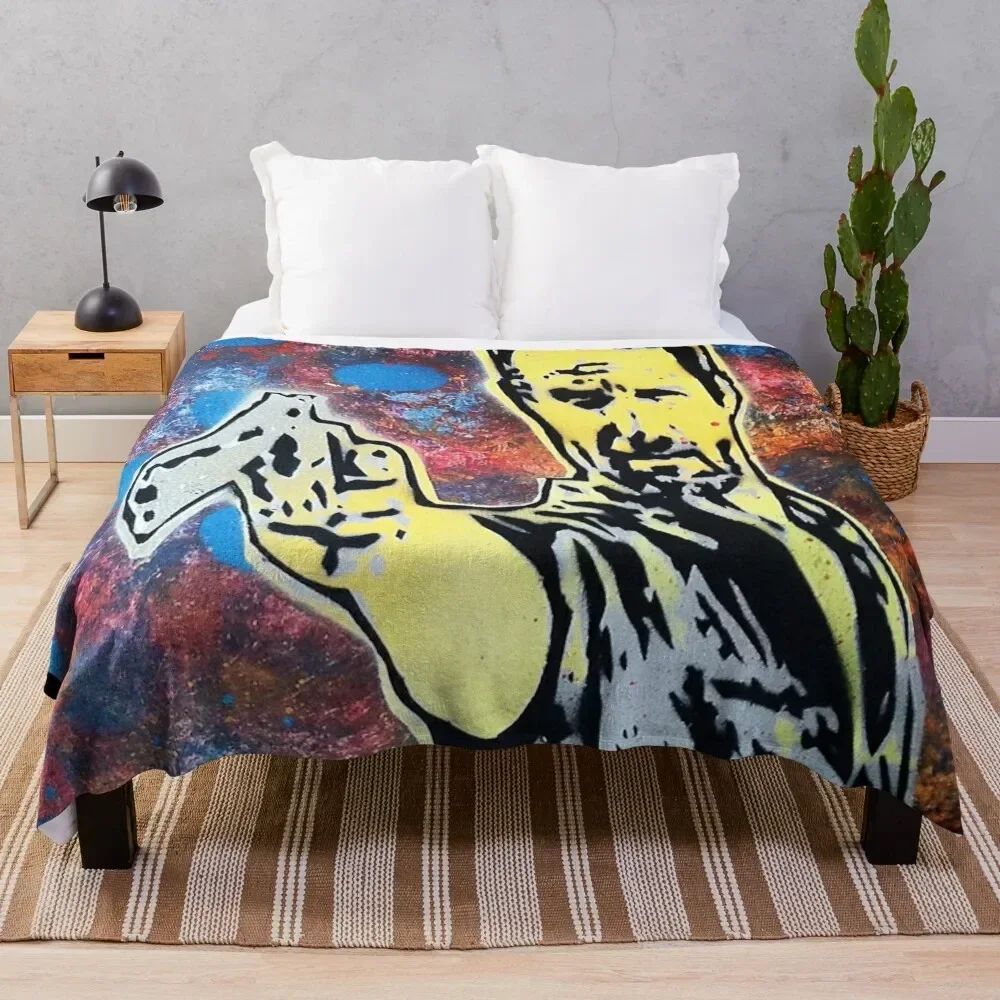 

Rick Grimes Throw Blanket Plush Fuzzy Cozy Blanket for Couch Sofa