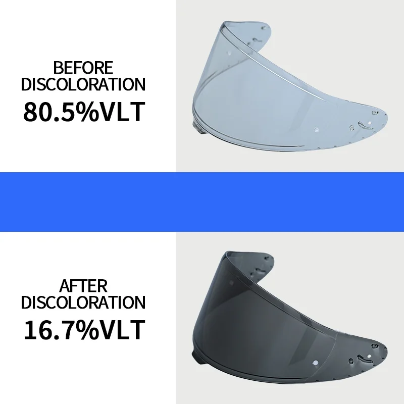 Photochromic Visor for SHOEI Z8 RF1400 RF-1400 NXR2 CWR-F2 CWR-F2R X15  X-Fifteen X-SPR Pro Autochromic Lenses Helmet Shield image 5