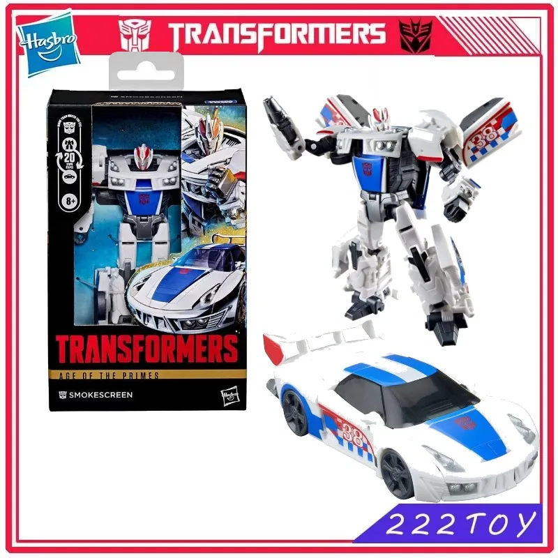 New Hasbro Transformers Toys Age of the Primes Deluxe Smokescreen Anime Model Action Figures Robot Toy Collectibles Hobbies