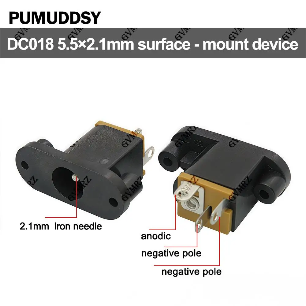 10PCS 5.5x2.5mm 5.5x2.1mm DC-018  DC socket DC018 DC power socket 5.5*2.5mm with screw hole to fix charging port DC018 5.5*2.1mm
