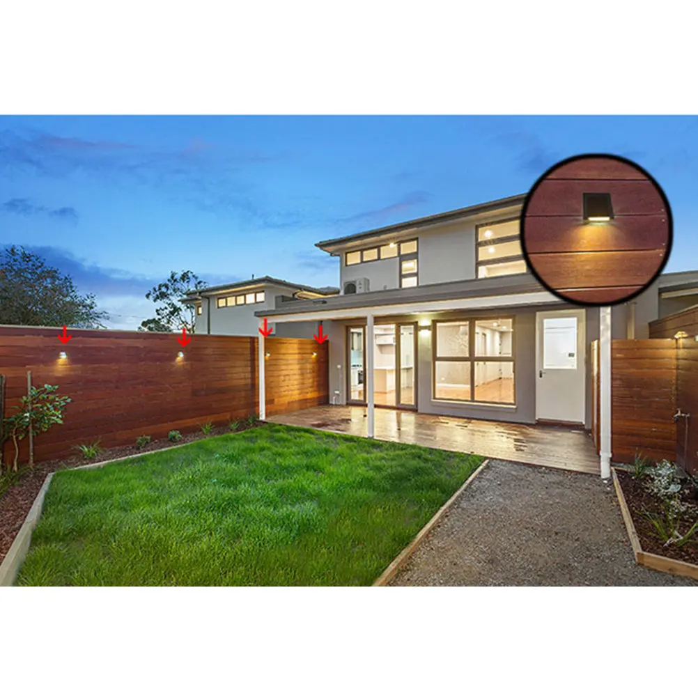 

1Pcs Waterproof Outdoor Wall Light LED Illuminated Sconce Brightness for Exterior Porch Garden Yard Pathway Lighting