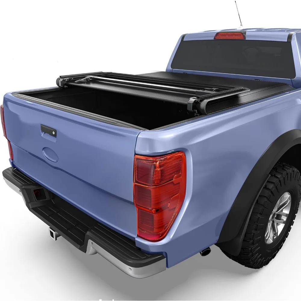 

Tri-fold Tonneau Cover for 2022-2025 Ford Maverick Fleetside 4.5 Ft Bed