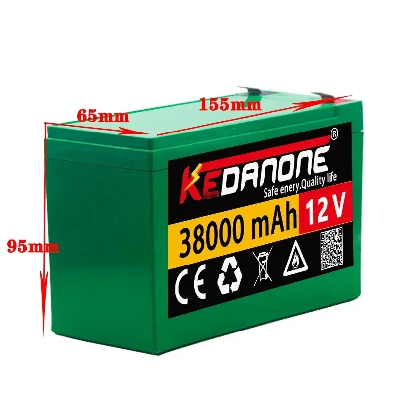 12V38Ah 18650 lithium battery pack 3S7P built-in high current 20A BMS for sprayers, carts, children's electric vehicle batterie