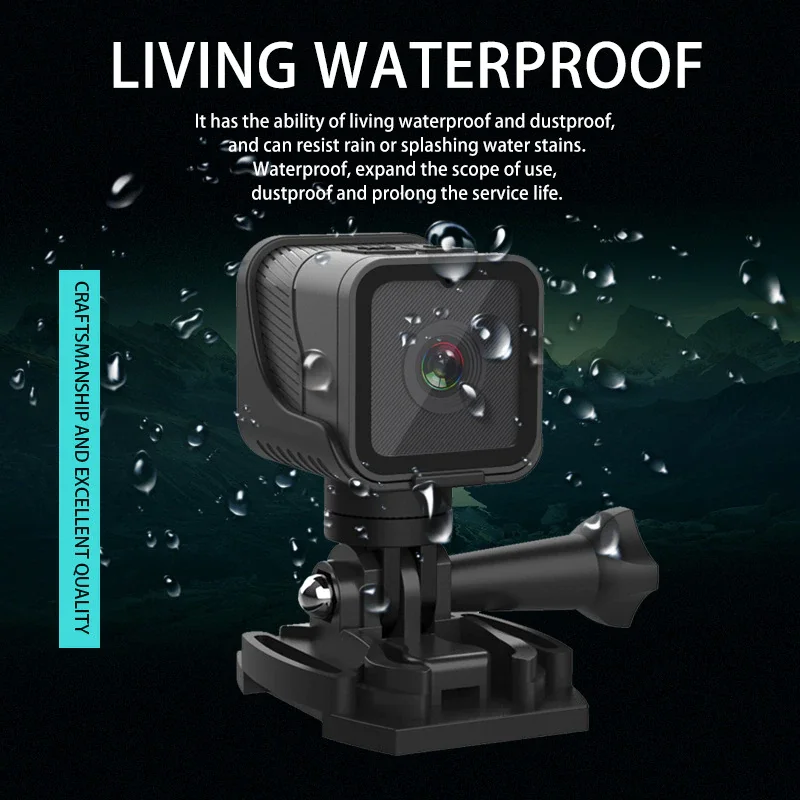 

1080P High-Definition Sports Mini Camera With Hotspot WiFi Portable Waterproof Camera Motorcycle And Bicycle Driving Recorder