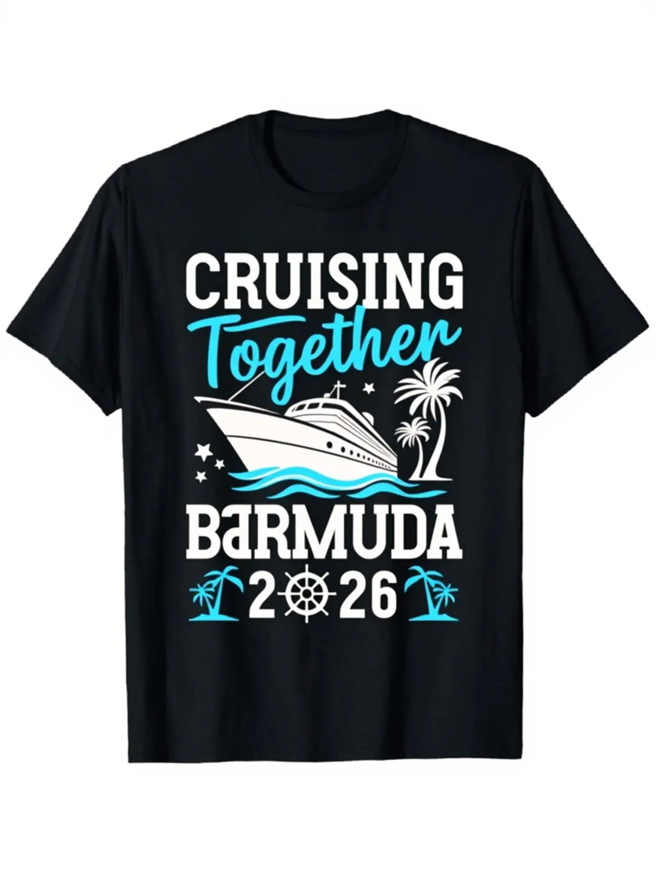 Women's Fashion Printed T-Shirt for Daily Outings and Holiday Gatherings, Regular Length, All-Season, Women's Clothing