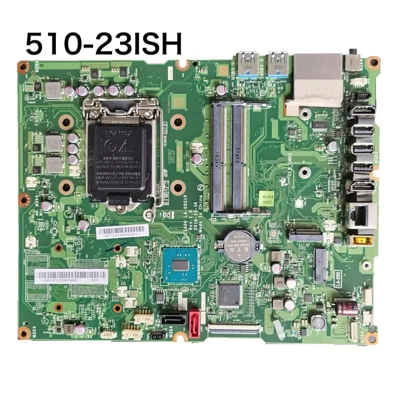 For Lenovo 510-23ISH S5250 All-in-one Motherboard CSA00 LA-D951P 00UW376 Mainboard 100% Tested OK Fully Work Free Shipping