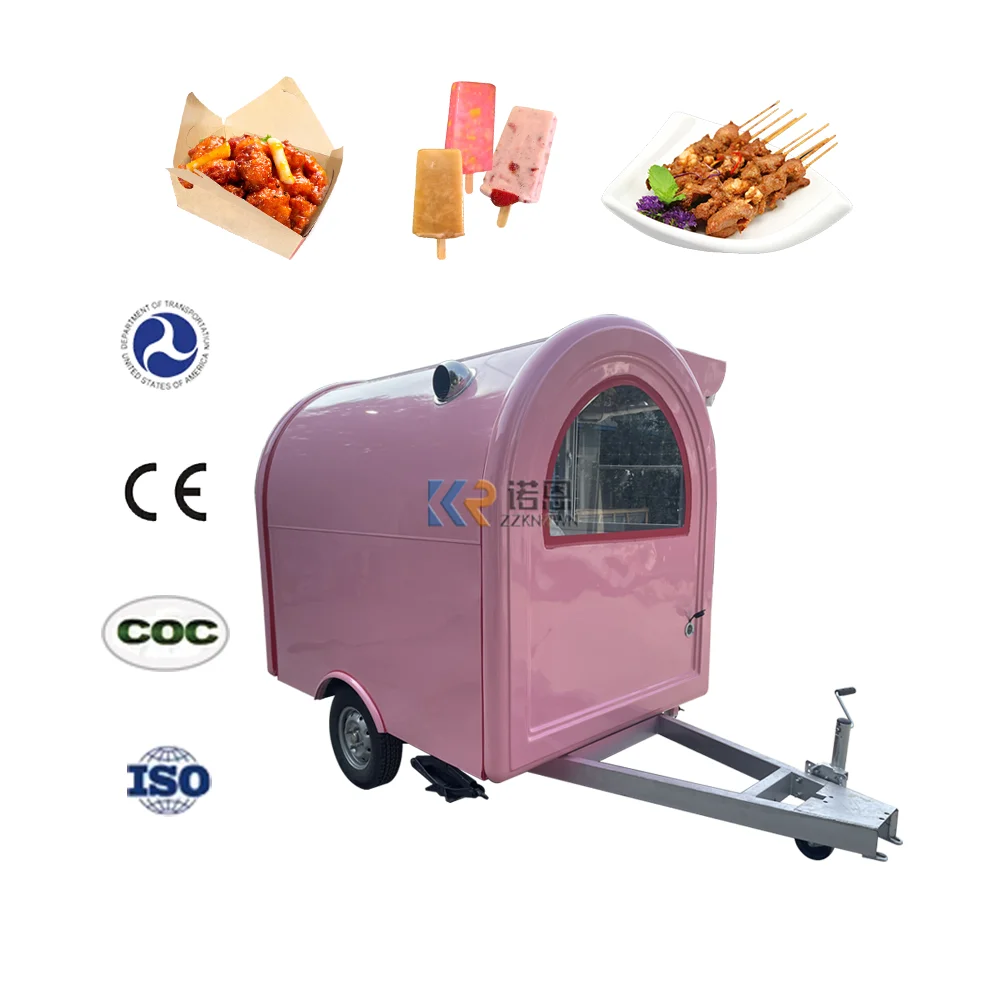 New Design Food Trailer Truck Fashion Truck Mobile Retail Snack Coffee Ice Cream Bread Truck For Sale