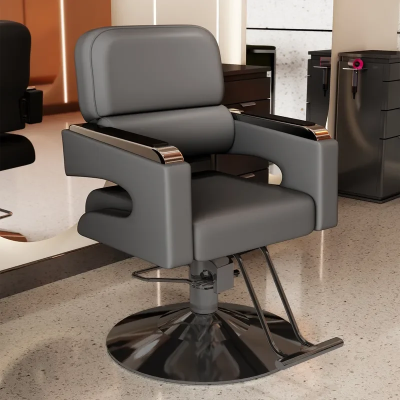 Simple Barber Chair for Hair Salon Wholesale Manufacturer Lifting Cutting Perm Dyeing Beauty Shop Furniture Internet