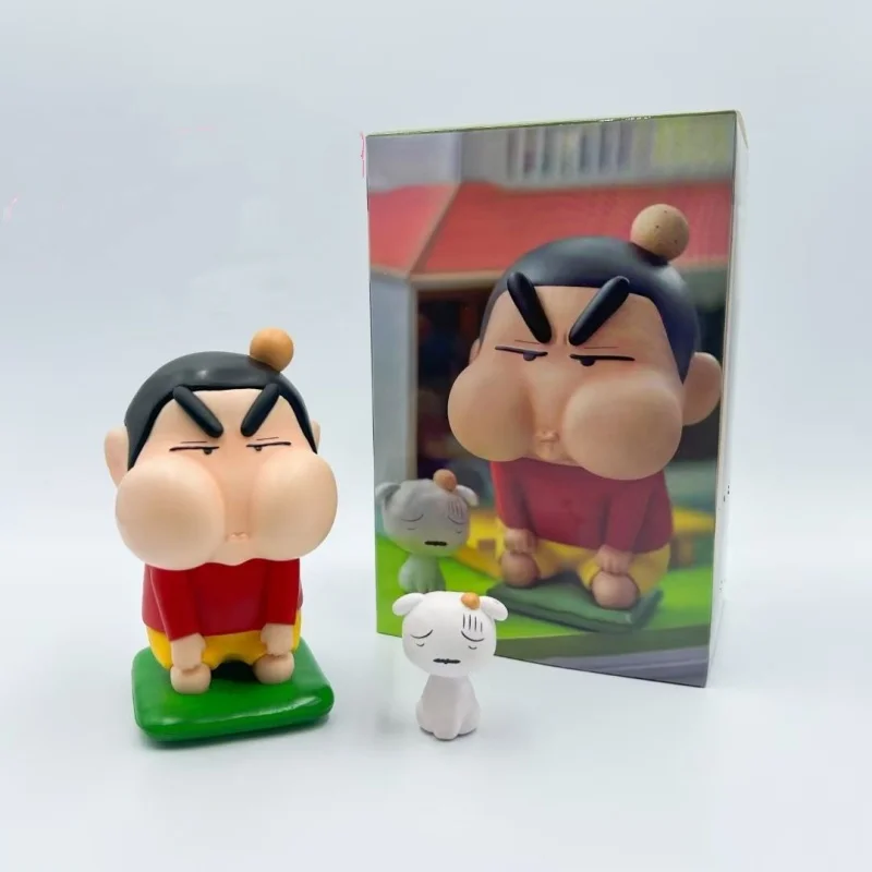 Crayon Shin-chan Anime Collection Modèle Statue pour Enfants, Punish Kneeling and Puffing with Anger Action Figure, Mignon, PVC, Cadeau, Nouveau