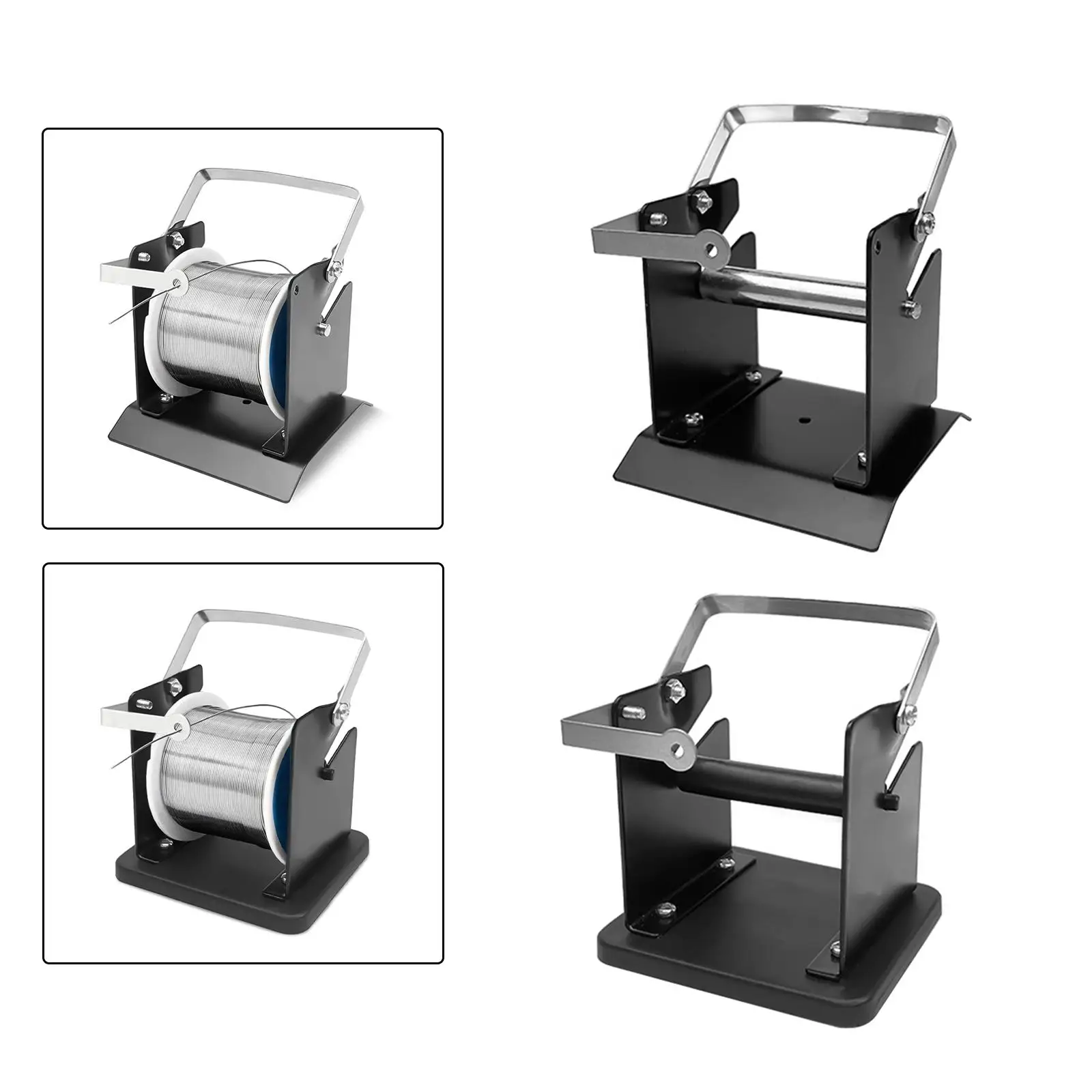 Solder Wire Stand Tin Management Spool Feeder Portable Tin Wire Frame Roll Holder Reel Dispenser for Production Line Maintenance