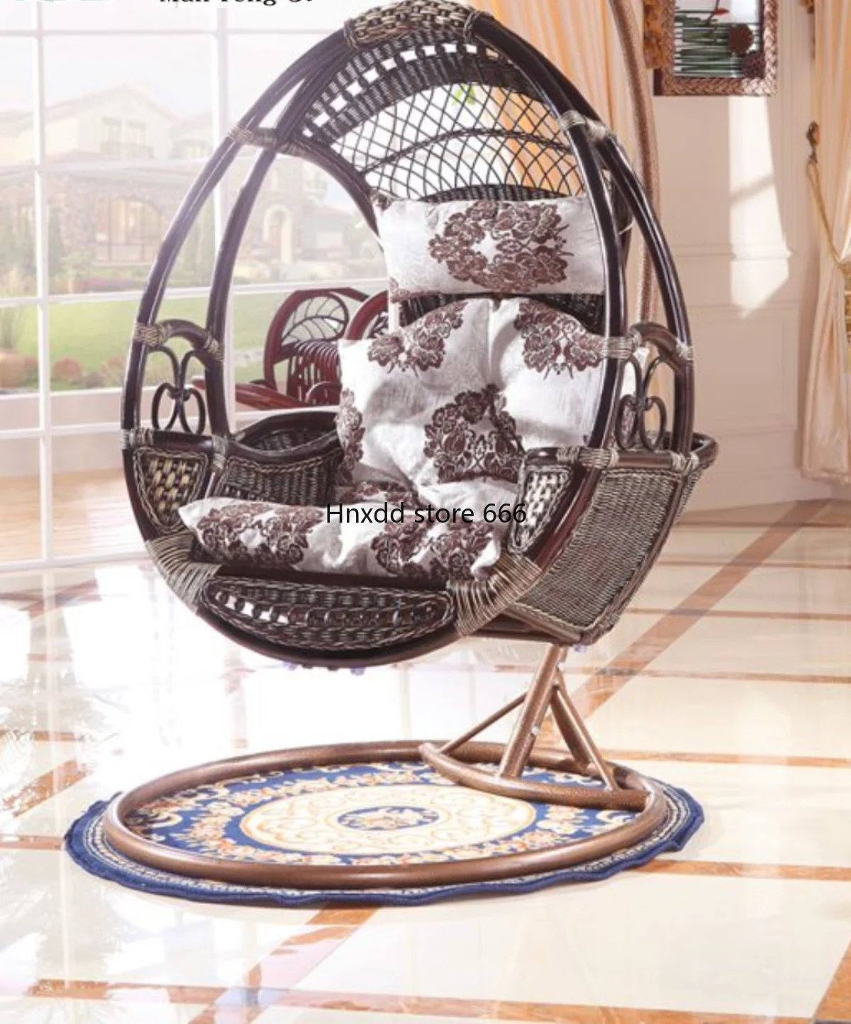 Vine chair hanging basket living room indoor single cradle