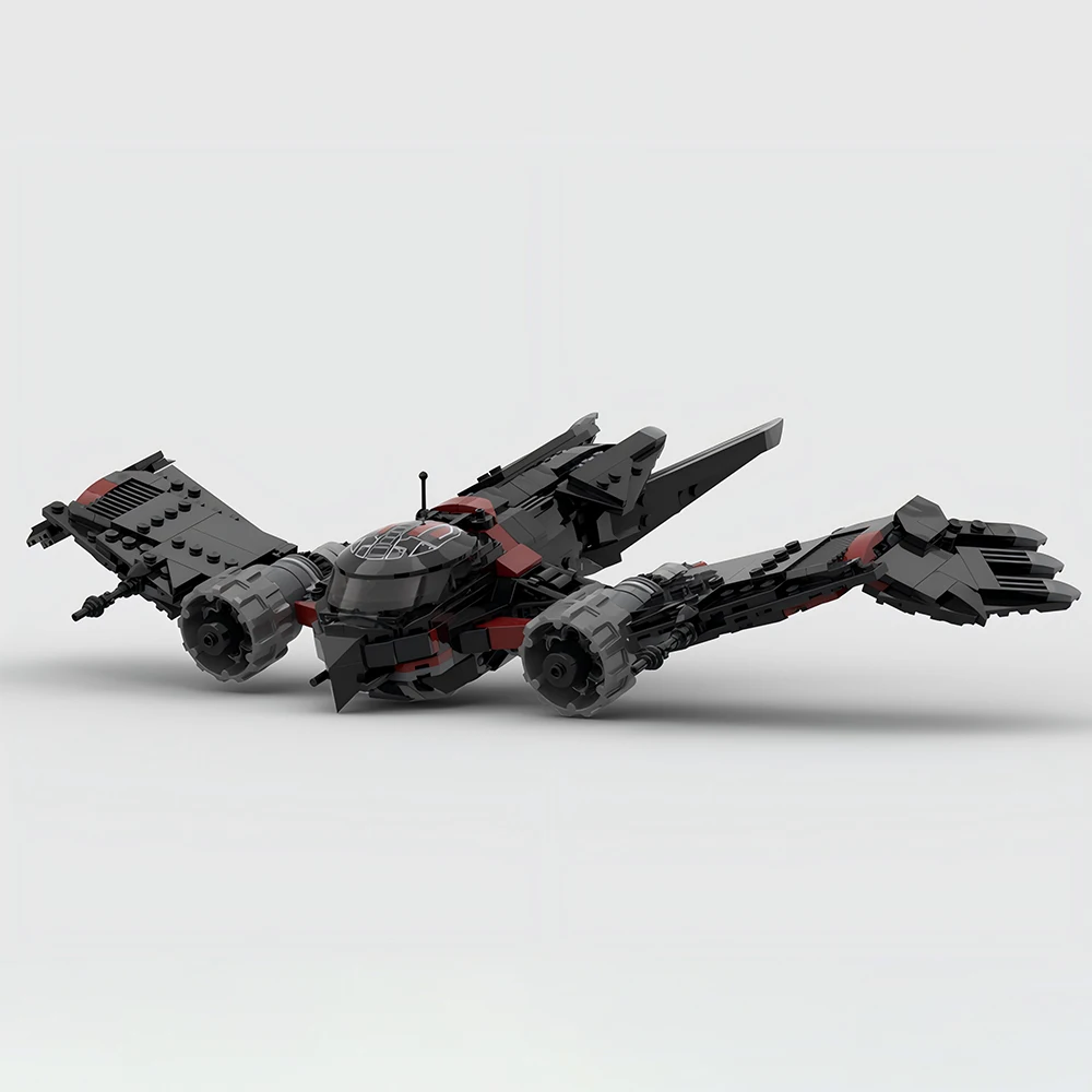 Space Series MOC Raven Class Fighter Model Building Blocks Creative Children's Birthday Christmas Gift New Year DIY Set Toys