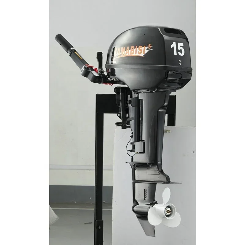 2 Stroke 15HP Outboard Motor Kayak Short Shaft Marine Boat Engine With CE