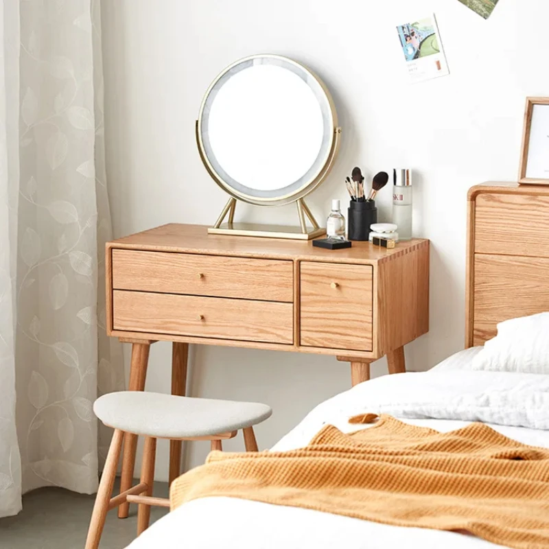 

Dressing table, small unit, vanity mirror combination, Nordic minimalist bedroom, makeup table, makeup table, Nordic minimalist