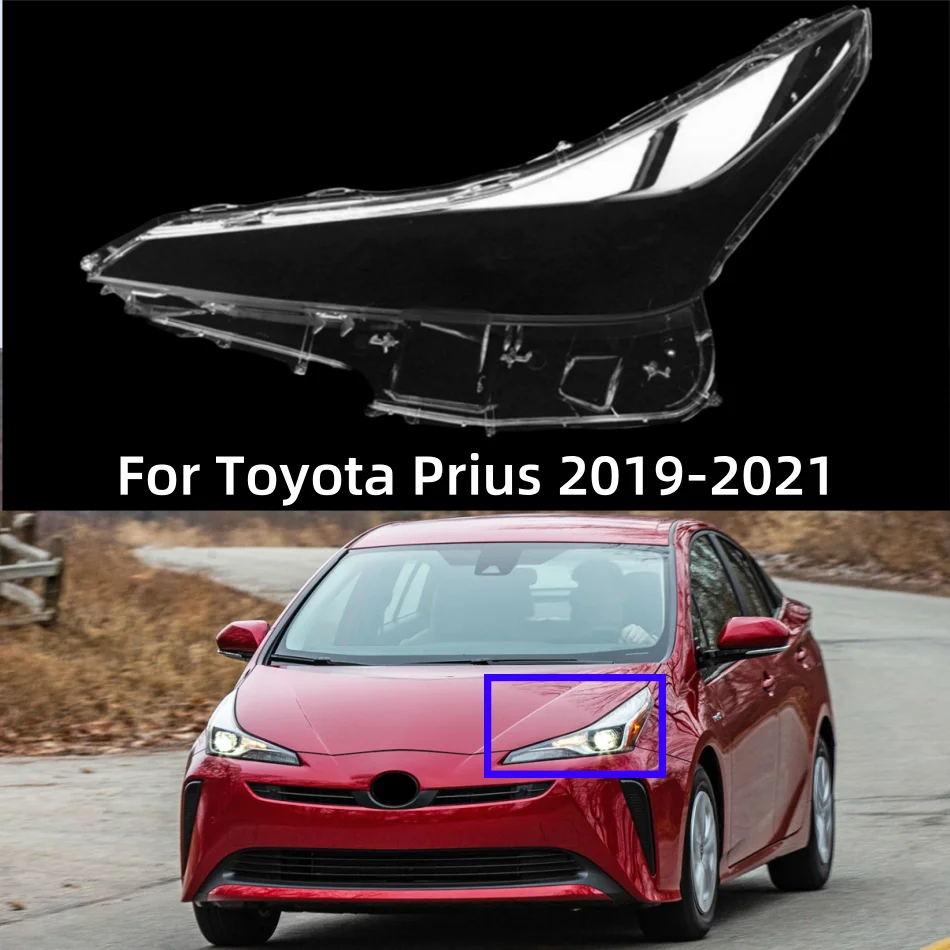 

For Toyota Prius 2019 2020 2021 Auto Accessory Front Lamp Lens Using Transparent PC Plastic Raw Material Production