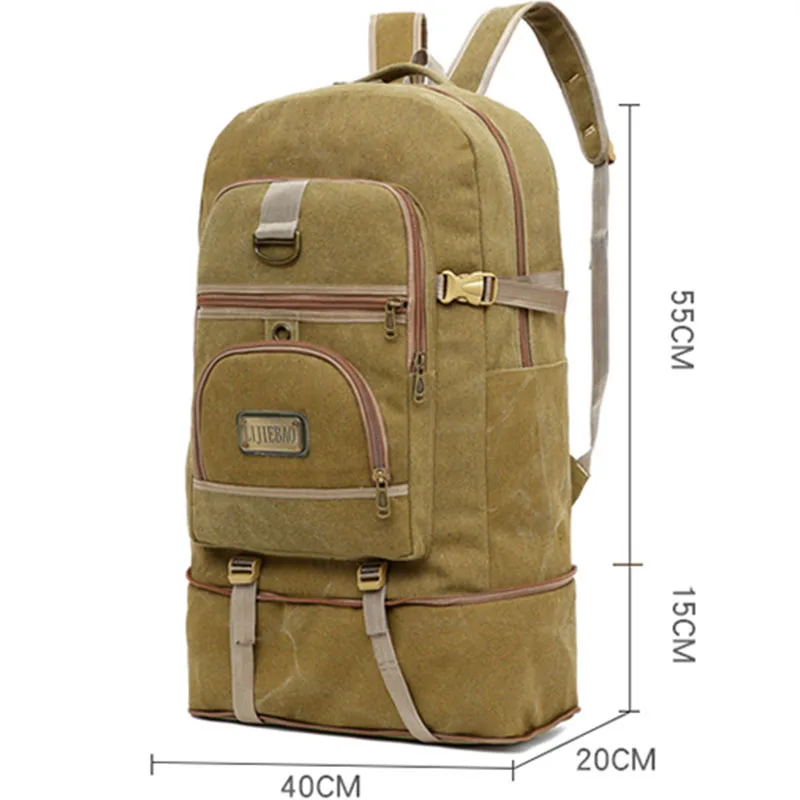 New Large Capacity Retro Travel Backpack Korean Version Fashionable Men\'s Outdoor Vacation Storage Luggage Foldable Backpack