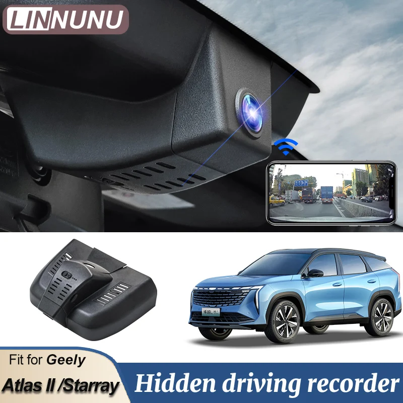 LINNUNU Car DVR Wifi Dash Cam Video Recorder For Geely Boyue L Atlas II Plug and Play Instalacja Samochodowa Rejestrator Starray