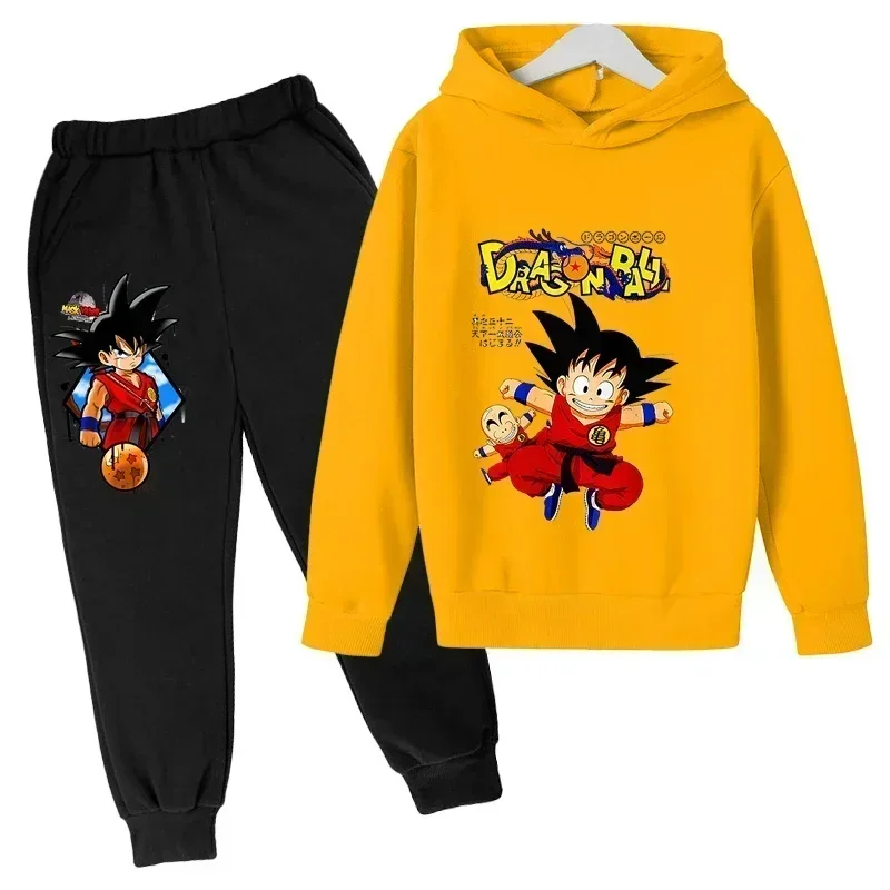 2024 Anime Dragon Ball Z Sweatshirt 2-14 Years Kids Hoodies Anime Clothes Goku Hoodie Boys Girls Sweatshirt Child Size 100-160cm