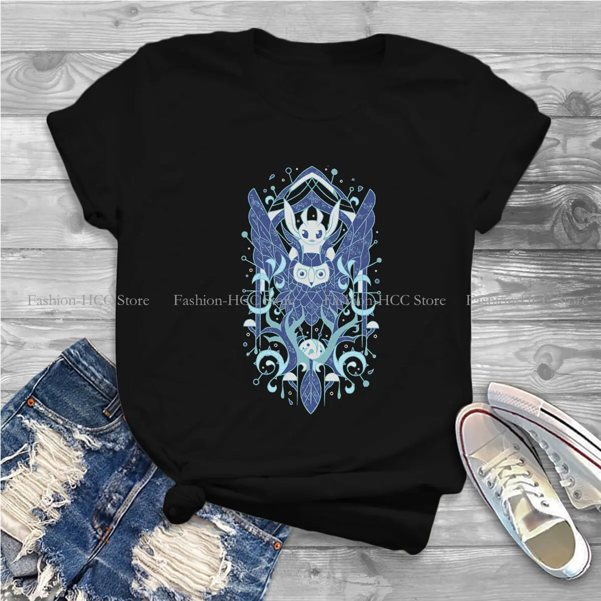 Kuro Hipster TShirts Ori Female Graphic Tops T Shirt Round Neck