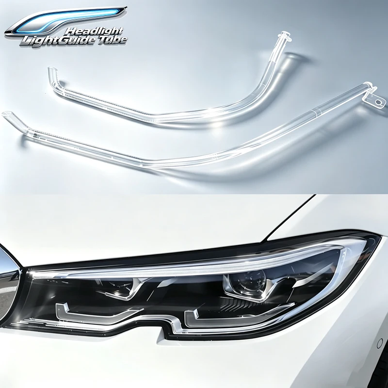 Headlight Daytime Running Light Strip DRL Tube Light Guide Tube Fit For BMW 3 Series G20 G28 Full LED Low Spec 2020-2022
