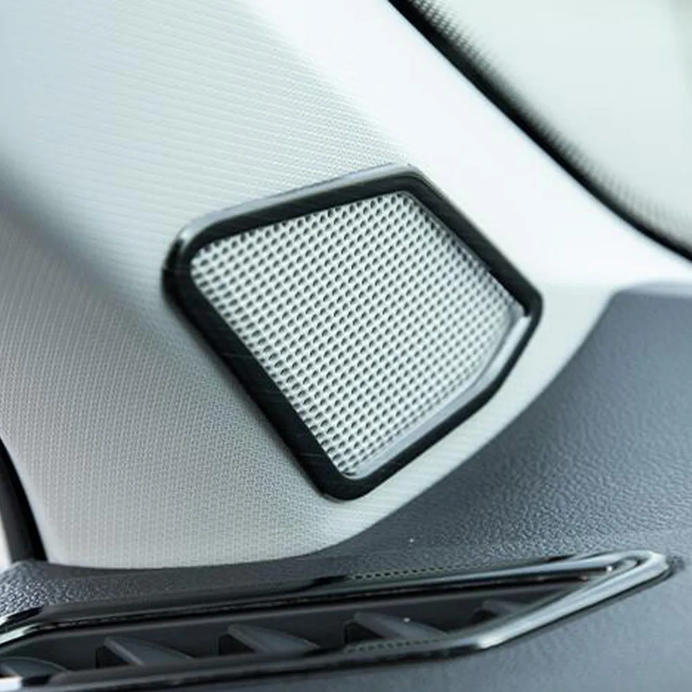 Steel Front Air Condition Outlet Vent Trim Read Switch Light Cover Frame For Volkswagen VW T-ROC TROC 2017-2018 2019 2020 2021