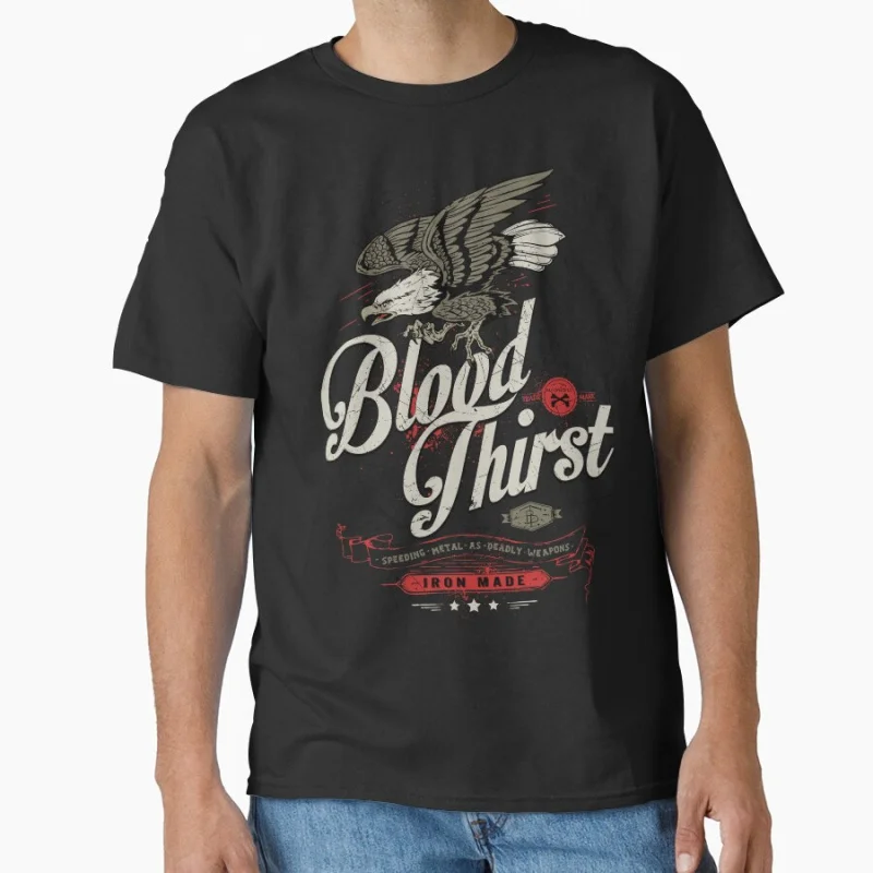 

Blood Thirst speed metal Funny Ride or die quote speed race T-shirt for motorcycle rider large size tee Adult Tops S-6xl