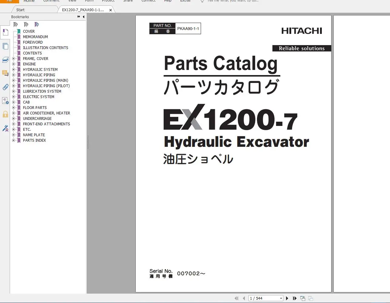 

Hitachi Mining Excavator EX 2021 10.9GB PDF Parts Catalog, Technical Manual, Workshop Manual, Circuit Diagram DVD