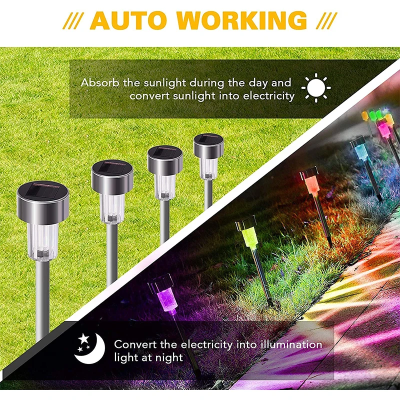Luz Solar de jardín LED, linterna de energía Solar para exteriores, decoración de paisaje impermeable, iluminación para camino, patio, césped, lámpara de energía Solar